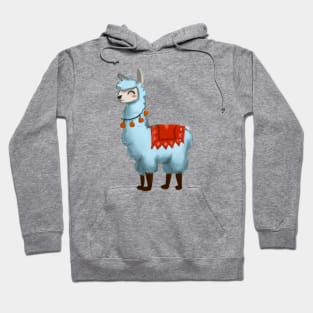 Cute Llama Drawing Hoodie